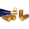 Θερμότητα - shrinkable κάψες μπουκαλιών κρασιού PVC χρυσό χρώμα 65mm ύψους