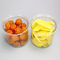 Τα ευρέα βάζα PET Dia65mm αποθήκευσης στοματικών πλαστικά τροφίμων καθαρίζουν τα πλαστικά μεταλλικά κουτιά καραμελών καρυδιών